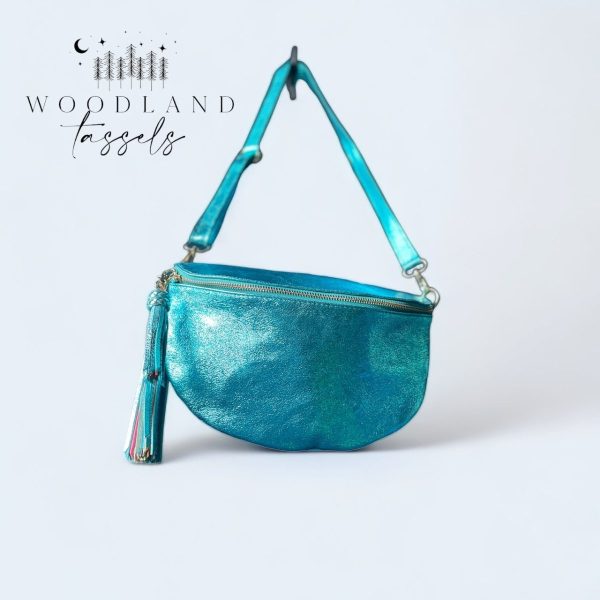 Product Image for  Vera Leather Metallic Sling Bag