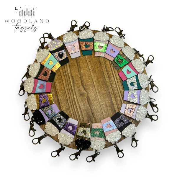 Product Image for  Latte Genuine Leather Purse Charms