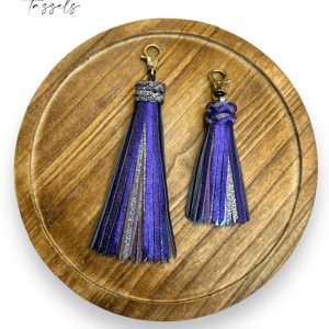 Product Image for  Amethyst Leather Tassel pre order