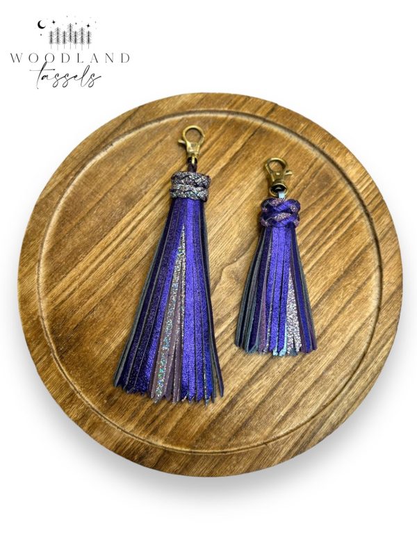 Product Image for  Amethyst Leather Tassel pre order