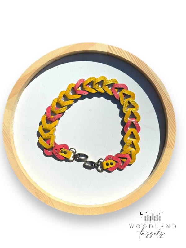 Product Image for  Citrus Leather Chain Shoulder Strap
