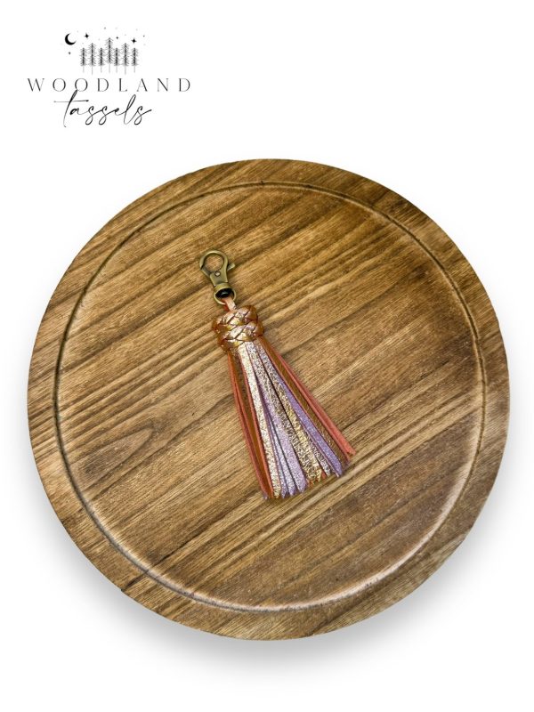 Product Image for  Copper and Lavender Dream Leather Tassel