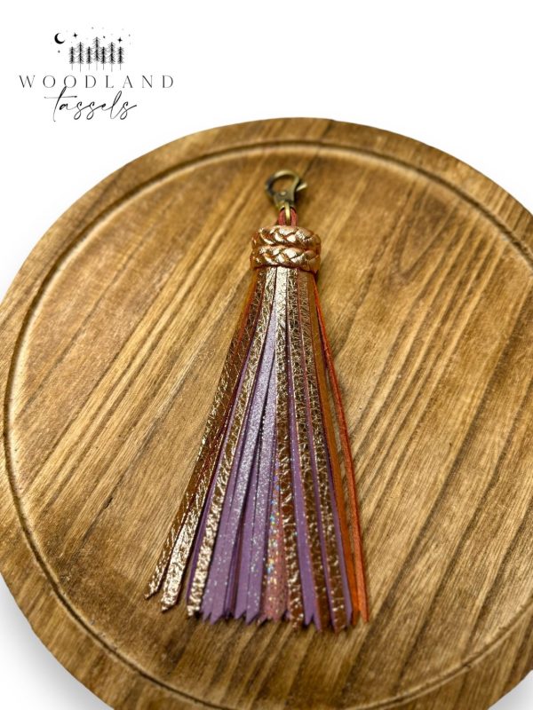 Product Image for  Luxe Lavender Leather Tassel