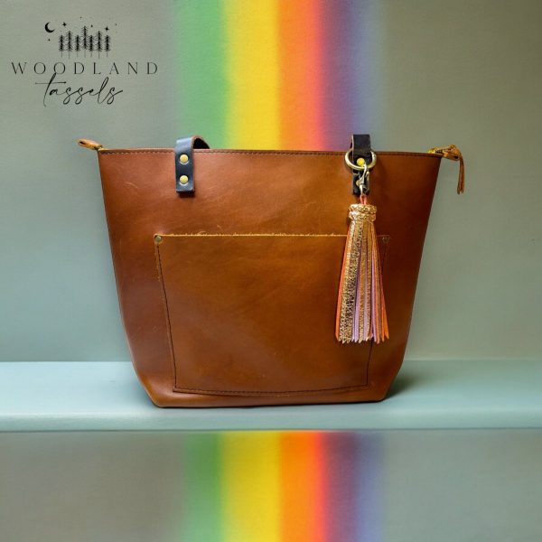 Product Image for  Luxe Lavender Leather Tassel