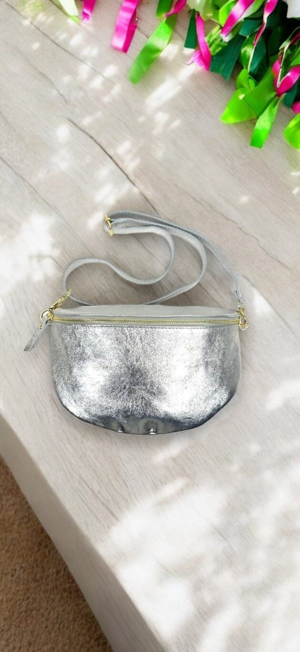 Product Image for  Vera Leather Metallic Sling Bag