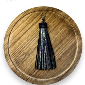 Product Image for  Black Opal Leather Tassel
