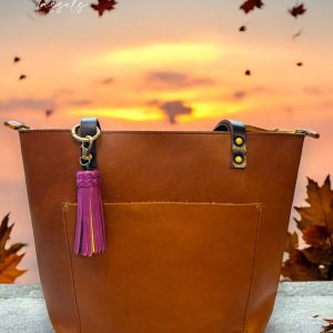 Product Image for  Fuchsia Rainbow Leather Tassel