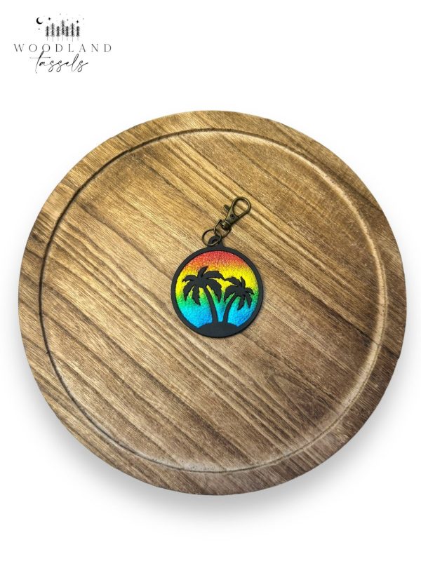 Product Image for  Palm Tree Leather Purse Charm