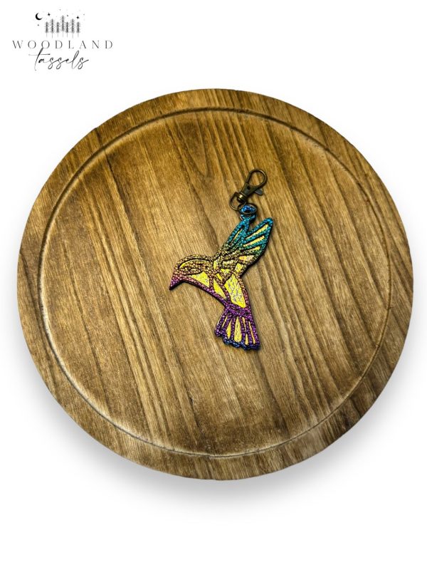 Product Image for  Hummingbirds Leather Purse Charm