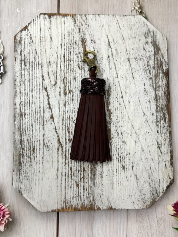 Product Image for  Merlot Leather Tassel