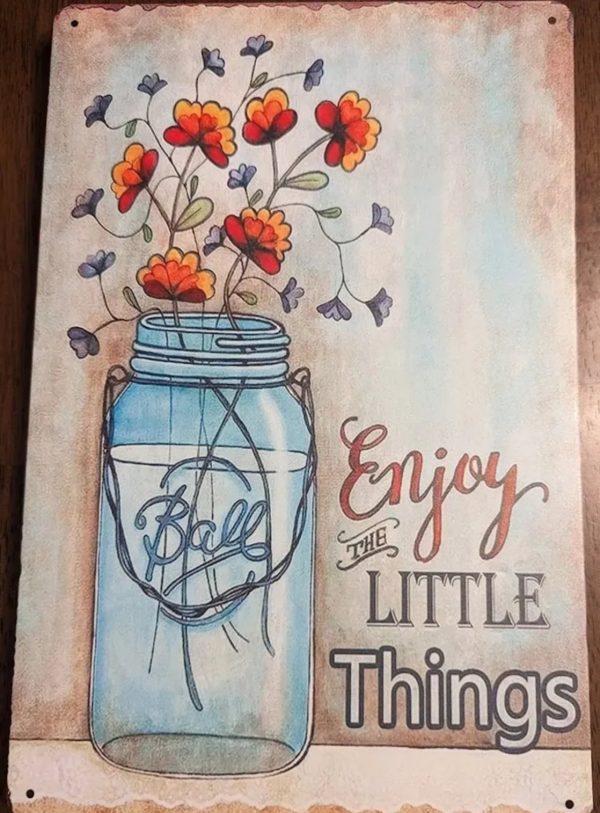 Product Image for  Enjoy the Little Things Metal Garden Sign